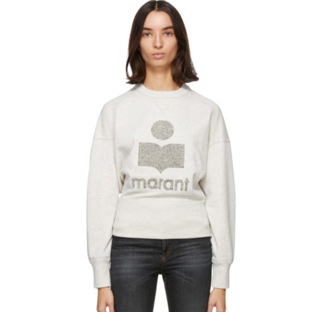 Isabel Marant Etoile Teloya Sweatshirt size 34 very light beige grey